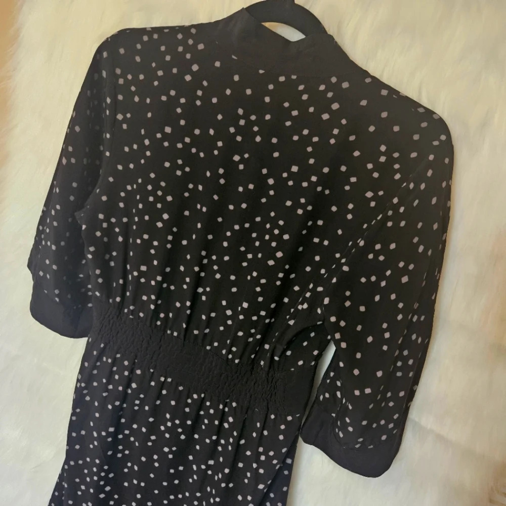 Jacob Confetti V-Neck Mini Tunic Dress (100% Silk) - Picture 5 of 6